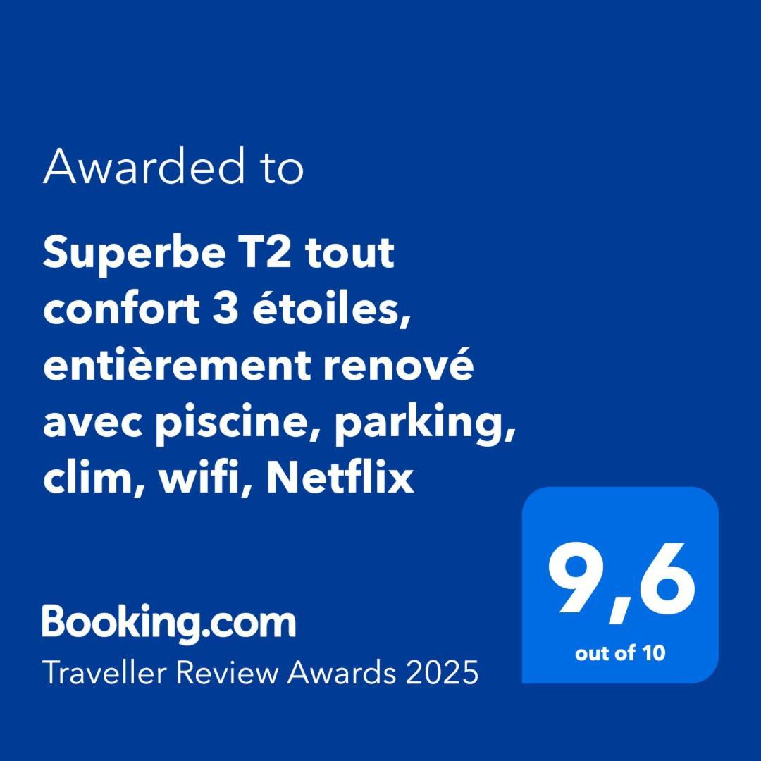 Superbe T2 Tout Confort 3 Etoiles, Entierement Renove Avec Piscine, Parking, Clim, Wifi, Netflix La Grande Motte Exterior foto